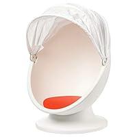 Algopix Similar Product 19 - IKEA Ps Lömsk Swivel Chair, White, Red