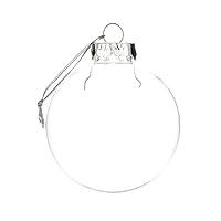 Algopix Similar Product 7 - TREETDOBV Pack of 6 Ornaments Clear