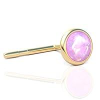 Algopix Similar Product 11 - Light Pink Opal Tragus Stud Earring
