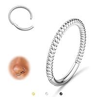 Algopix Similar Product 6 - BodyBonita Hinged Nose Rings Hoop316L