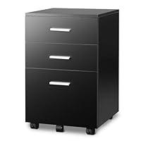 Algopix Similar Product 16 - DEVAISE 3 Drawer Wood Mobile File