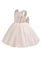 Algopix Similar Product 13 - Dypaha Ivory Sequin Flower Girl Dress