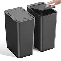 Algopix Similar Product 10 - 2 Pack Bathroom Trash Can with Lid 4