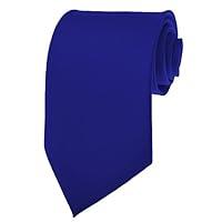 Algopix Similar Product 12 - Royal Blue Necktie SOLID Mens Neck Tie