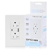 Algopix Similar Product 3 - TrekStar GFCI USB Outlet 20 Amp Duplex