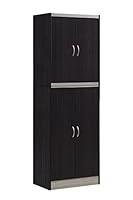 Algopix Similar Product 17 - Hodedah 4 Door Kitchen Pantry with Four