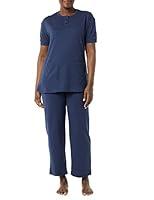 Algopix Similar Product 4 - AmeriMark Womens Henley Pant Set Short