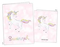 Algopix Similar Product 10 - Rainbow Unicorn Pocket Folder Gift Name