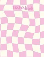 Algopix Similar Product 5 - Aesthetic Checkered Pink Sketchbook