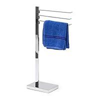 Algopix Similar Product 8 - Relaxdays Chromed Towel Stand 78 x 18 x