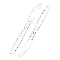 Algopix Similar Product 20 - Zeppoli 120Piece Clear Plastic Knife