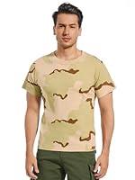 Algopix Similar Product 2 - TWCHAS Mens Military Camo Tshirt