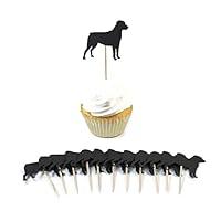 Algopix Similar Product 18 - Rottweiler Cupcake Toppers Set of 12 