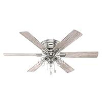 Algopix Similar Product 7 - Hunter Fan 52 Inch Low Profile Brushed