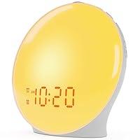 Algopix Similar Product 7 - Wake Up Light Sunrise Alarm Clock for