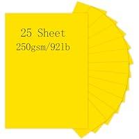 Algopix Similar Product 16 - Yellow Cardstock Pinovk 25 Sheets 85