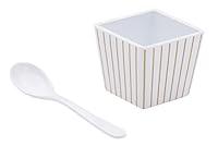 Algopix Similar Product 10 - Sugar  Cloth Gold Stripe Melamine