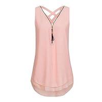 Algopix Similar Product 2 - Hatoys Loose TShirts Women Sleeveless