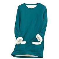 Algopix Similar Product 18 - Binmer Womens Sherpa Lined Sweatshirts