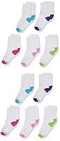 Algopix Similar Product 9 - Hanes Girls 10 Pack Crew Socks
