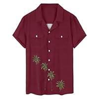 Algopix Similar Product 11 - Summer Hawaiian Shirt for Men Tropical