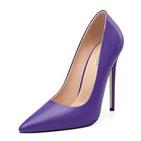 Algopix Similar Product 20 - KUOARN Purple Heels for Women Stiletto