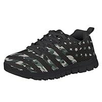 Algopix Similar Product 4 - HUIACONG Forest Camo Boys Sneakers