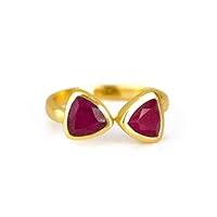 Algopix Similar Product 2 - Adjustable Dyed Ruby Ring July