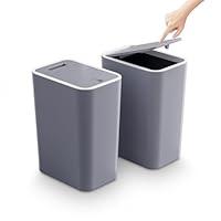 Algopix Similar Product 16 - 2 Packs Bathroom Trash Can with Lid 4