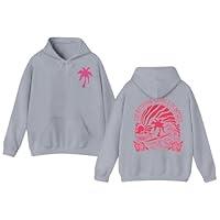 Algopix Similar Product 7 - Pink Palm Puff Hoodie Kids Pink Palm