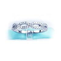 Algopix Similar Product 18 - Infinity Crossover Swirl Wedding Band