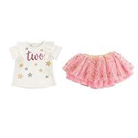 Algopix Similar Product 10 - Mud Pie Girls Birthday Skirt Set Pink