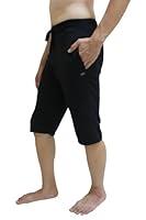 Algopix Similar Product 19 - Men Yoga Shorts, Black - Size M