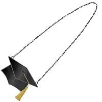 Algopix Similar Product 12 - Amscan Black Graduation Cup Necklace 