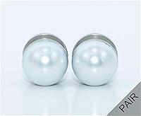 Algopix Similar Product 5 - Handmade Pearl Plugs  White or Ivory 