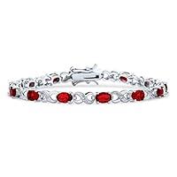 Algopix Similar Product 7 - Bling Jewelry 9CT Simulated Ruby Cubic