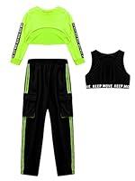 Algopix Similar Product 5 - Nikiikoo Girls Hip Hop Dance Clothes