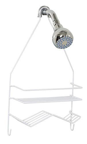 LEVERLOC Shower Caddy Suction Cup, 2 Pack Shower Shelves for Inside Shower  with Hooks & Soap holder, NO-Drilling Bathroom Shower Organizer, Rustproof