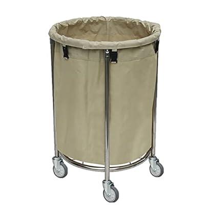 Best Deal for ZYFC Laundry Basket with Wheels, Rolling Laundry Hamper