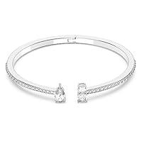 Algopix Similar Product 16 - Attract Cuff, White, Rhodium plated