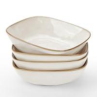 Algopix Similar Product 1 - famiware Large Pasta Bowls Set of 4