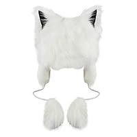 Algopix Similar Product 9 - Fluffy Faux Fur Earflap Hats with Cat