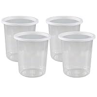 Algopix Similar Product 20 - Waikhomes 4Pack Clear Trash Can