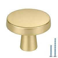 Algopix Similar Product 10 - homdiy 20 Pack Gold Cabinet Knobs Round