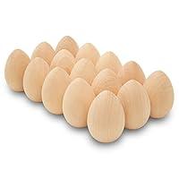 Algopix Similar Product 16 - 250 Smooth Standable Wooden Easter Eggs