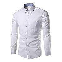 Algopix Similar Product 15 - Mens Dress Shirts Slim Fit Long Sleeve