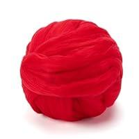 Algopix Similar Product 10 - Wool Roving 35oz Red Felting Wool 