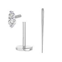 Algopix Similar Product 20 - KASFREE Sterling Silver Flat Back Stud