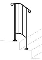 Algopix Similar Product 12 - Iron X Handrail Picket #1 (No Fasteners)