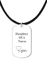 Algopix Similar Product 19 - Daughter Of A Nurse Dog Tag On A